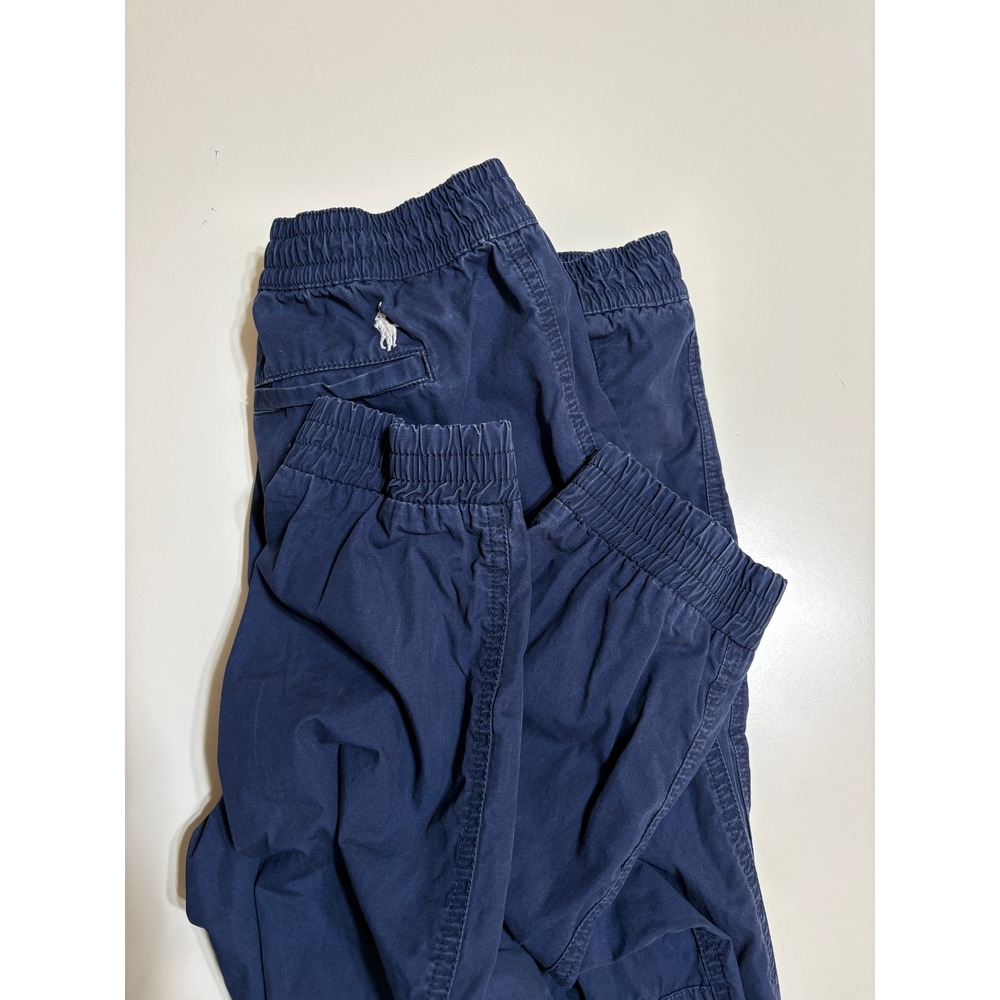 Polo Ralph Lauren Boys Poplin Ripstop Jogger Pant Size XL Navy Drawstring Sporty - Picture 6 of 11